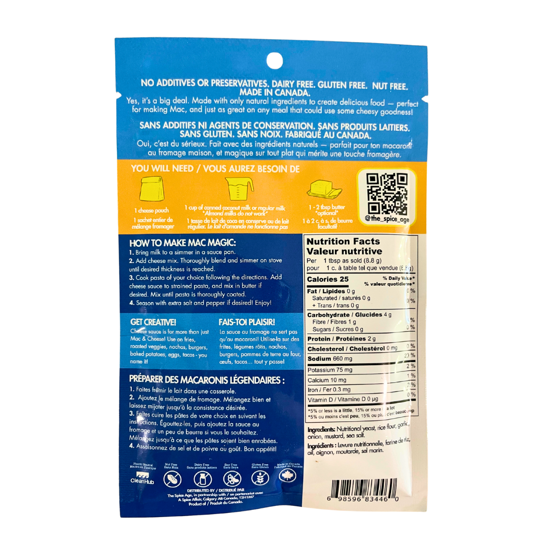 Mac & Cheese Sauce - Dairy Free & All Natural 4 SERVINGS EACH