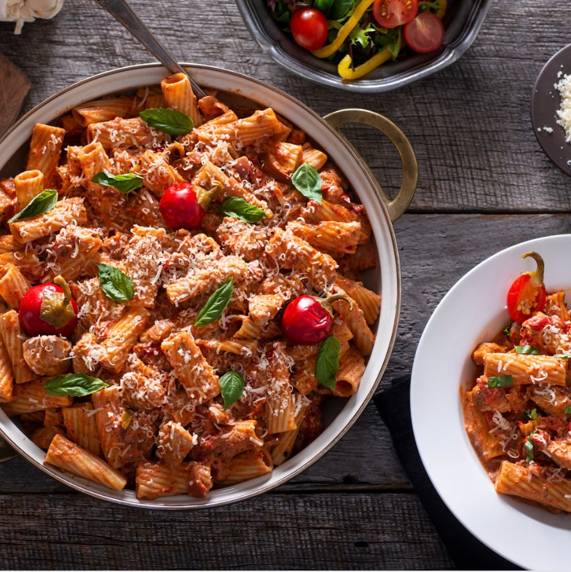 Cajun Invasion Chicken Rigatoni pasta