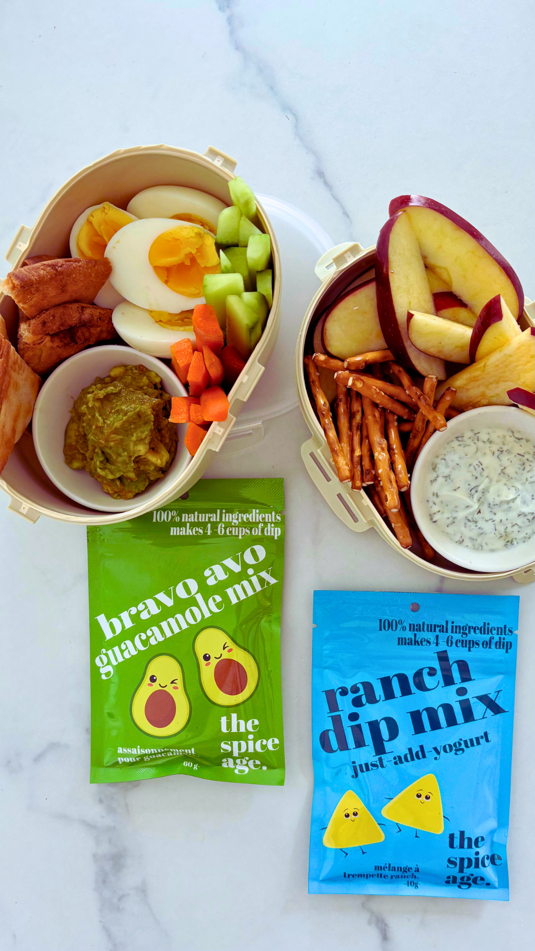 Double Dip Snack Box Duo – Guac & Ranch Edition