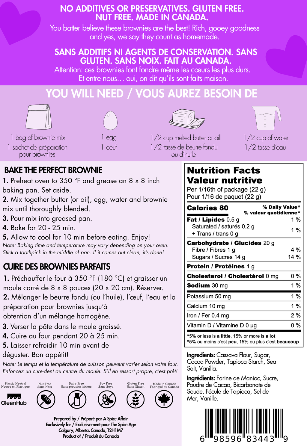 6 PACK BOX Brownie Points - Gluten Free