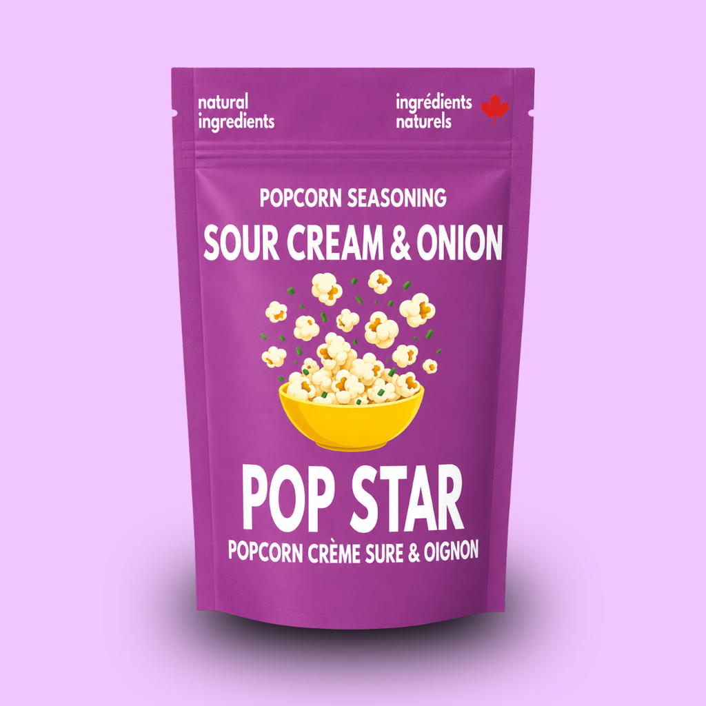6 PACK Pop Star - Sour Cream & Onion Popcorn Topper