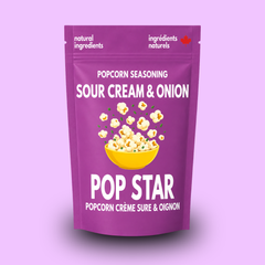6 - PACK CASE Pop Star - Sour Cream & Onion Popcorn Topper