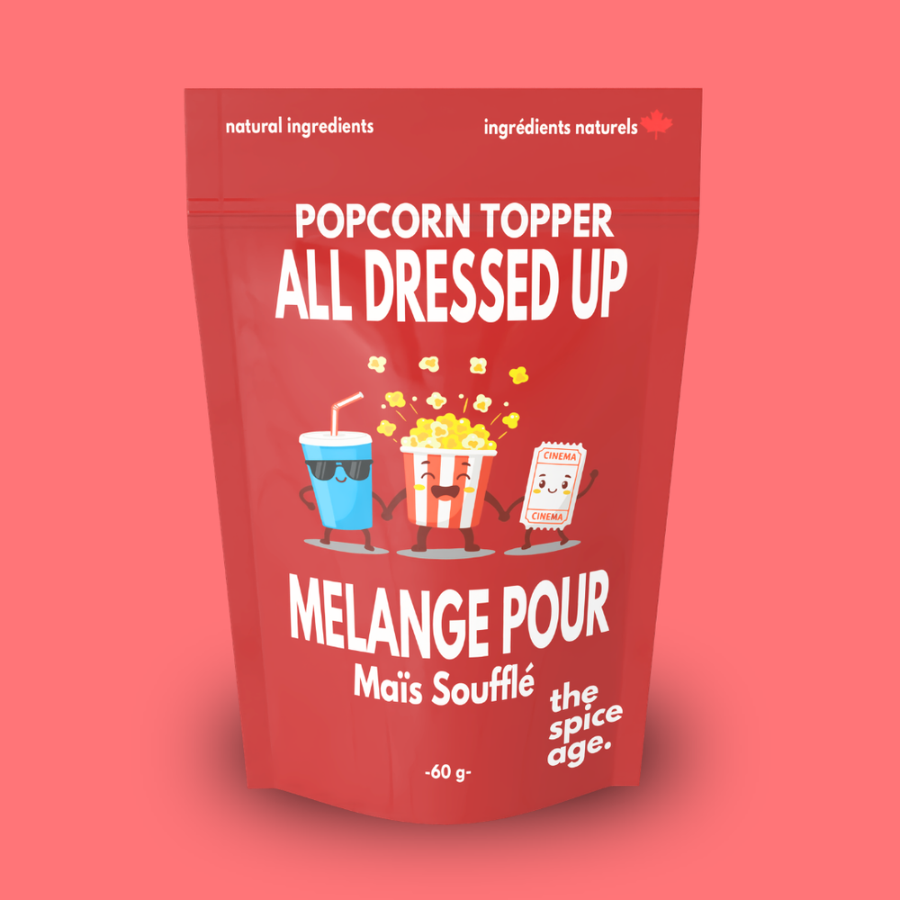6 PACK All Dressed Up Popcorn Topper