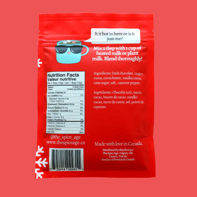 Spicy Hot Chocolate Flat Pouch