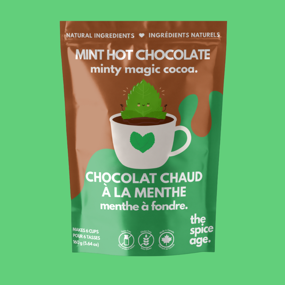 6 PACK BOX Peppermint Hot Chocolate - Hug in a Mug.